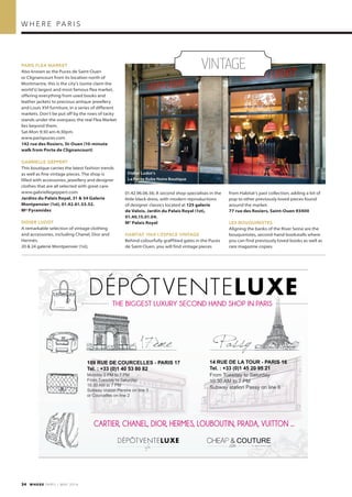 Magazine Where Paris n°244, english edition, daté mai 2014