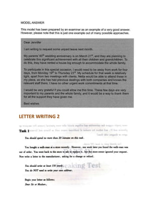 LETTER WRITING 2
 