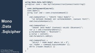 Protecting data on device with SQLCipher, Stephen Lombardo | PPTX