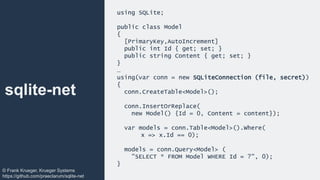 Protecting data on device with SQLCipher, Stephen Lombardo | PPTX