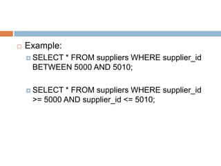 06.01 sql select distinct | PPT
