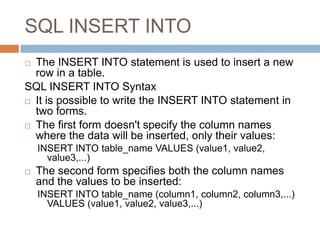 06.01 sql select distinct | PPTX