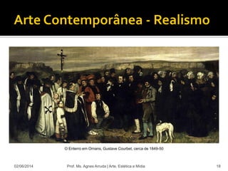 02/06/2014 Prof. Ms. Agnes Arruda | Arte, Estética e Mídia 18
O Enterro em Ornans, Gustave Courbet, cerca de 1849-50
 