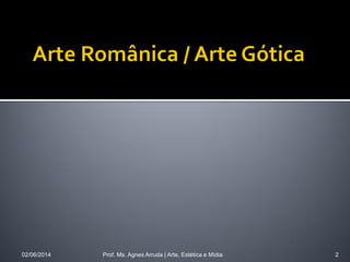 02/06/2014 Prof. Ms. Agnes Arruda | Arte, Estética e Mídia 2
 