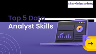 Top 5 Data
Analyst Skills
 