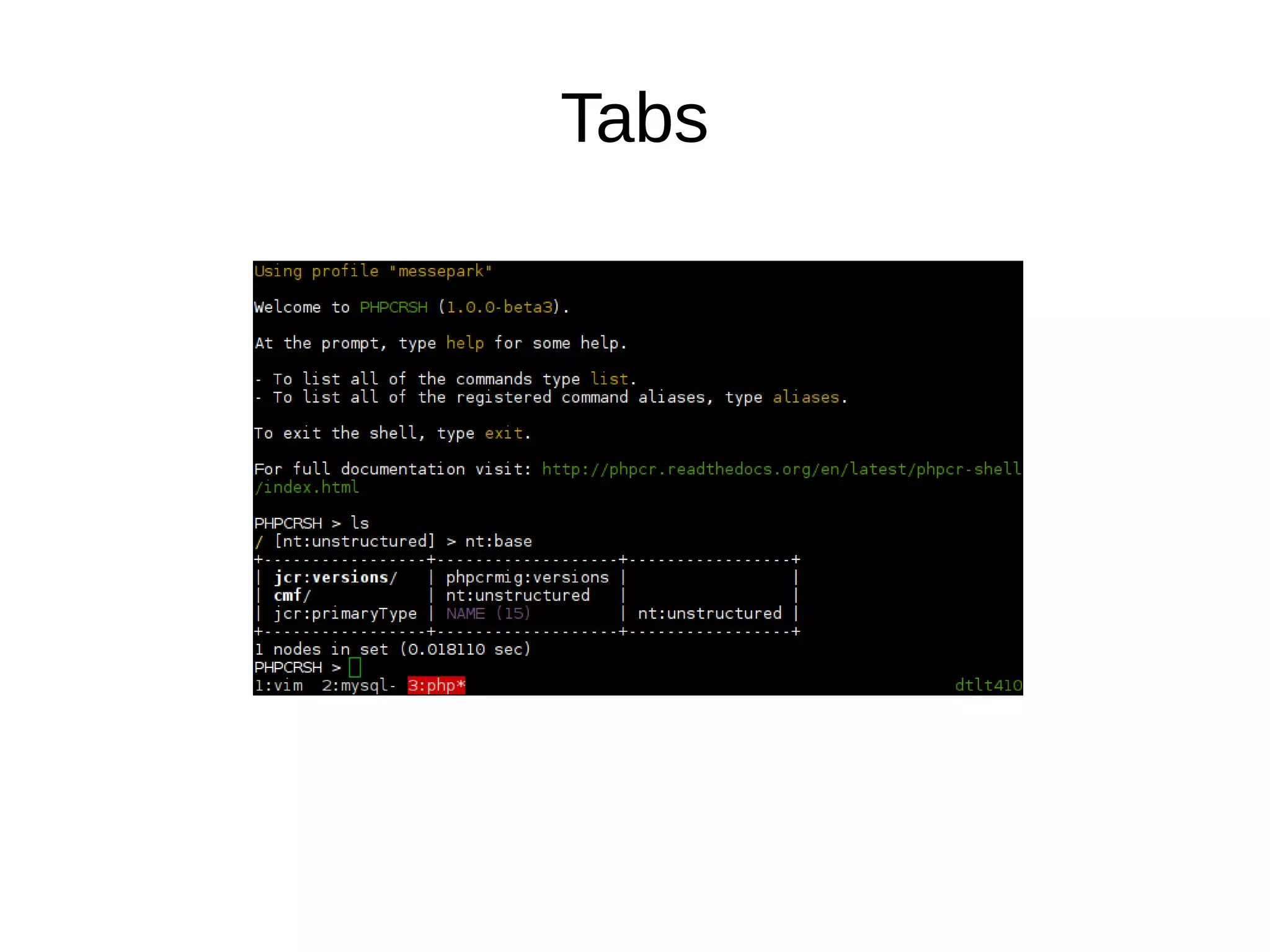 Tabs
 