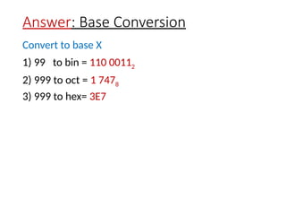 Introduction to Computers - Number Systems | PPT