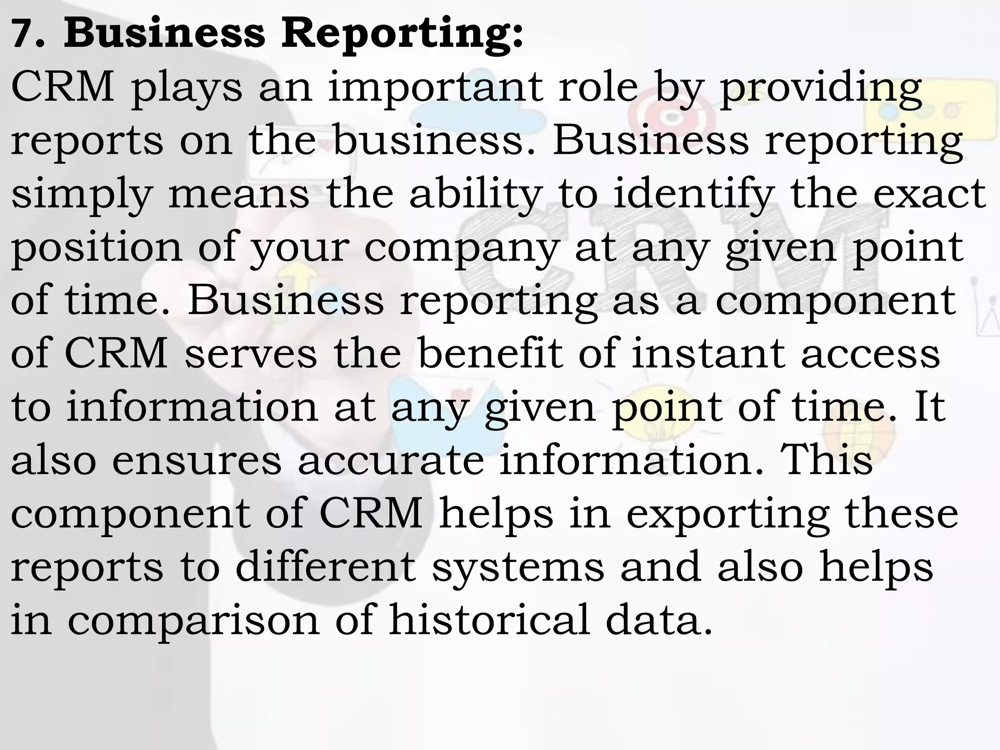 Components and Elements of Customer Relationship Management | PDF