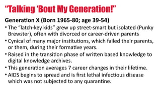 Comprehensive Overview of Generational Characteristics and Trends from ...