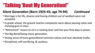 Muted Generation Comprehensive Overview of Generational Characteristics and Trends from ...