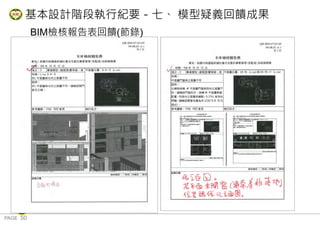 PAGE 50
桃 園 市 政 府 住 宅 發 展 處
BIM檢核報告表回饋(節錄)
基本設計階段執行紀要－七、 模型疑義回饋成果
 