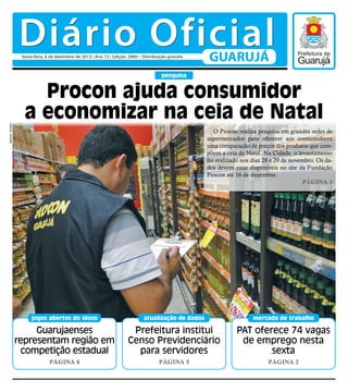 Diário Oficial do Dia - 06/12/2013