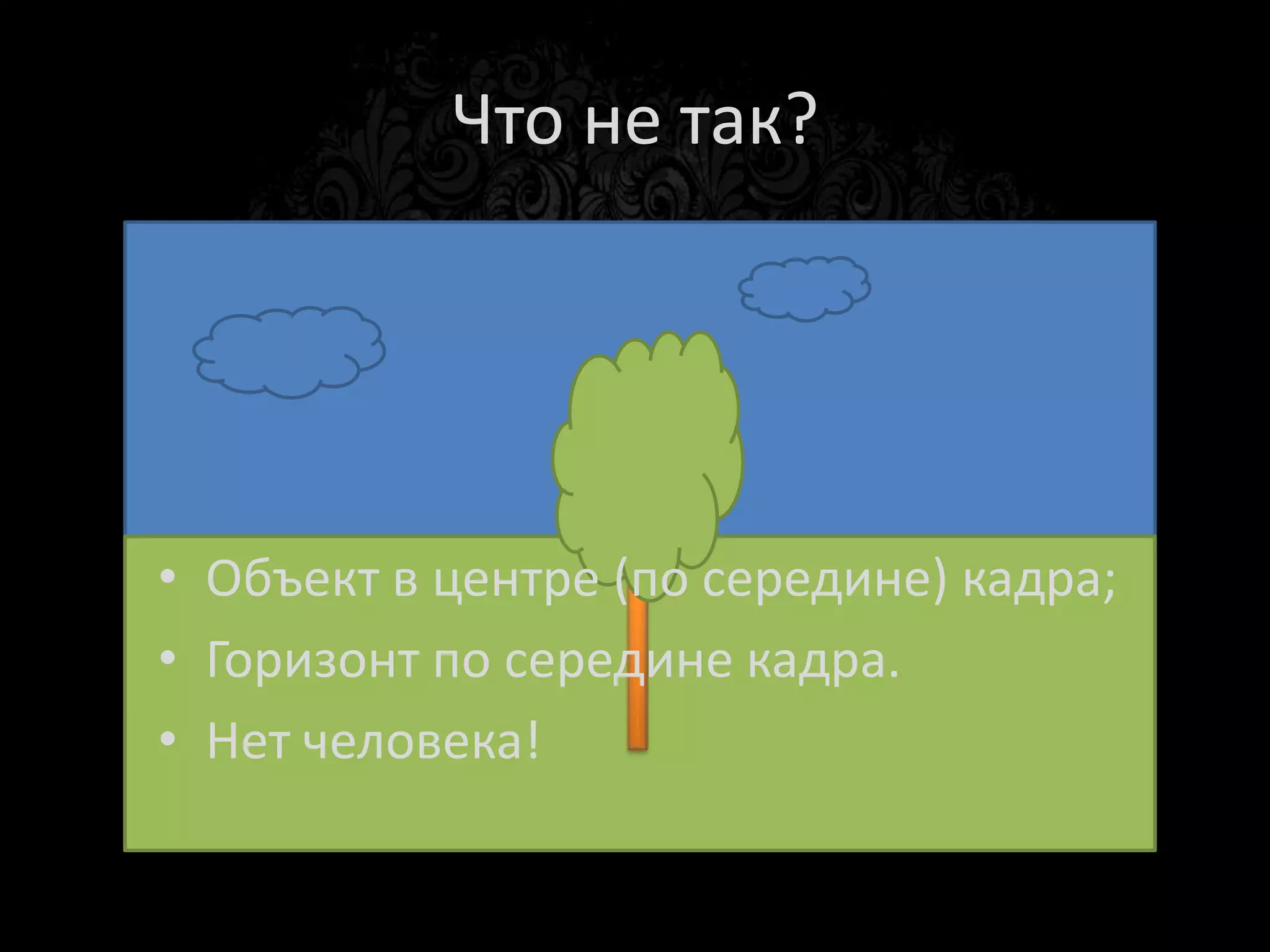 Задание
Нарисуйте правильное фото для газеты
«Дед Иван вернулся к дереву посаженному
10 лет назад»
 