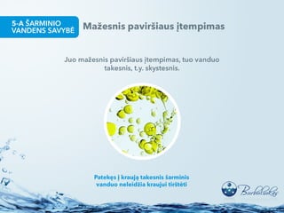 Vanduo – gyvybės šaltinis