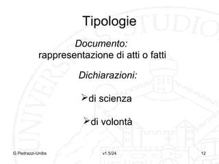 PRINCIPALI
MEZZI DI PROVA

G.Pedrazzi-Unibs

v1.6/32

12

 