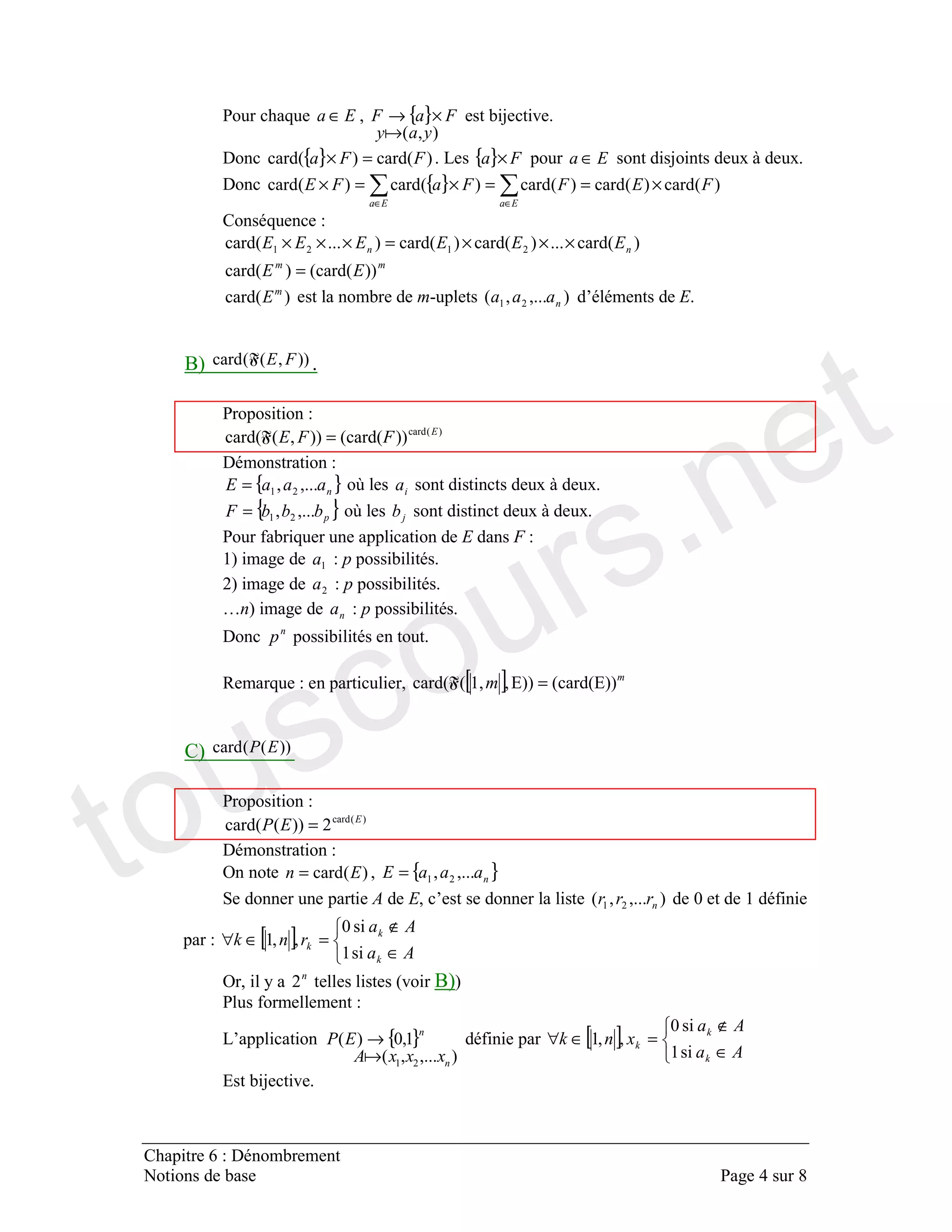 8
' ∈ { }
#$
×→ ) "
{ } #$#$ =× & { }× ∈ ) / 0 /
{ } #$#$#$#$#$ ×==×=×
∈∈
'
#$#$#$#$ .. ×××=×××
##$$#$ =
#$ ; #$ . ,
-# ##$$
#$
##$$##$$ =
{ }.= B / 0 /
{ }.= B / 0 /
'
#
.# .
#
3 ' [ ] $7##$7##$$ =
# ##$$
#$
.##$$ =
2 #$= { }.=
+ , #$ . %
[ ] ∈
∉
=∈∀
%
2 ( . $" -##
&, { }
#$
%#$
.
→ [ ] ∈
∉
=∈∀
%
7 ) "
touscours.net
 