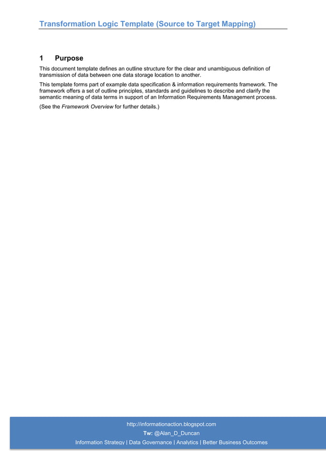 06. Transformation Logic Template (Source to Target) | DOCX | Databases ...