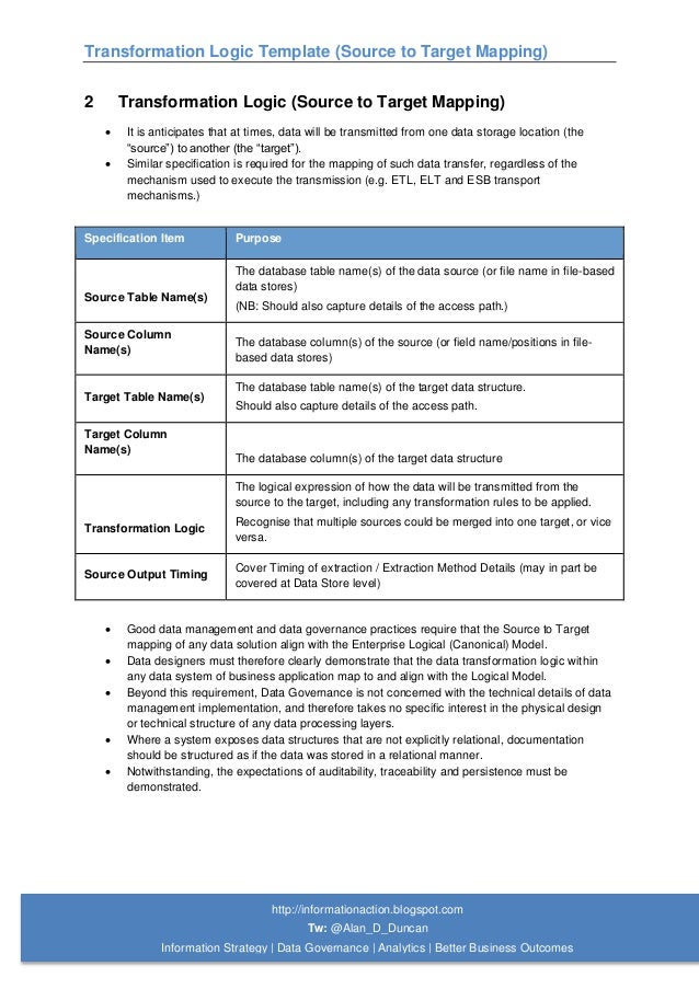 information mapping word template 06 transformation logic template source to target information mapping word template 06 transformation logic template source to target