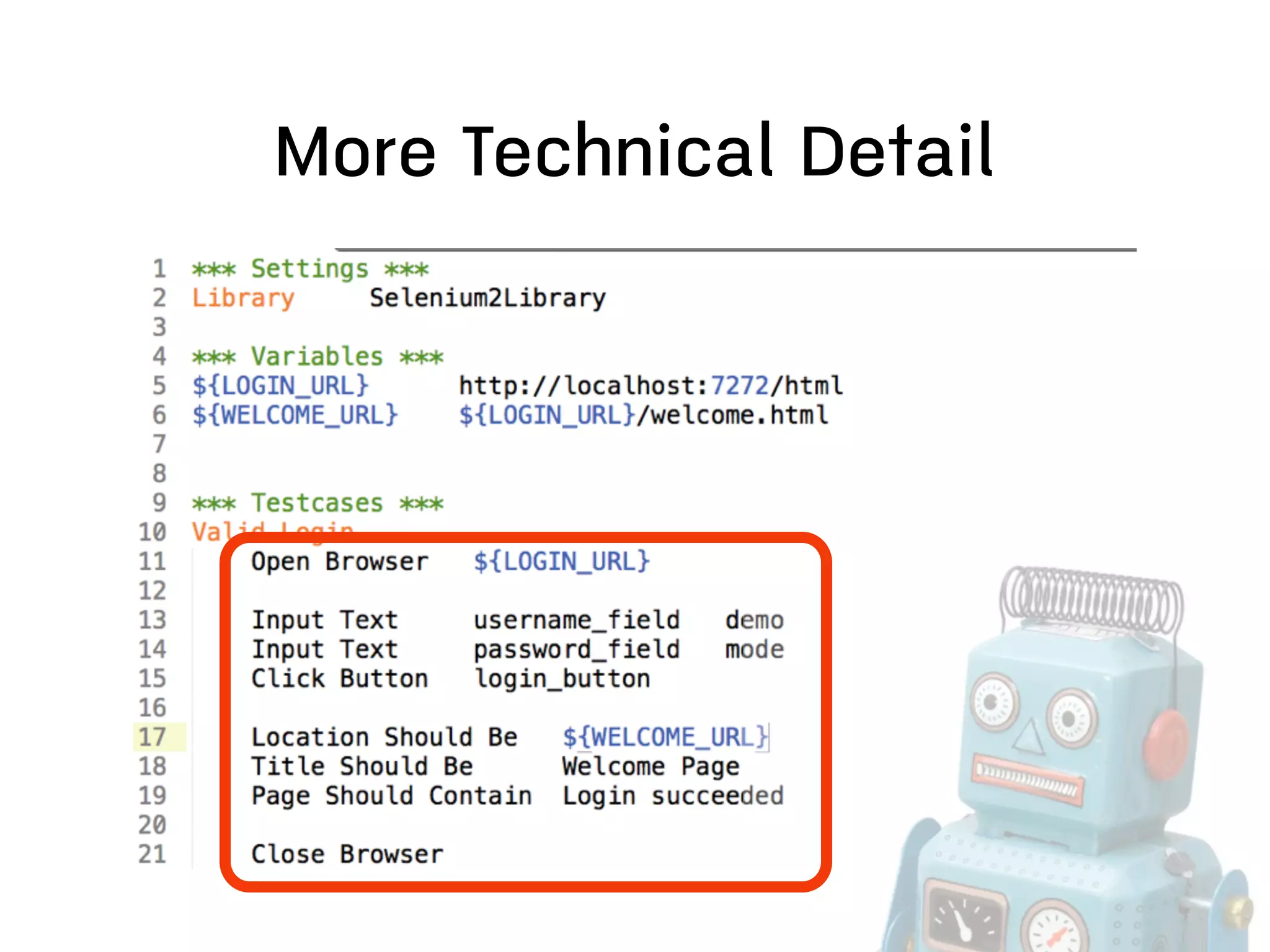 More Technical Detail