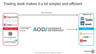 Trading desk makes it a lot simpler and efficient
© 2014. All rights reserved. VivaKi. Proprietary and Confidential.
 