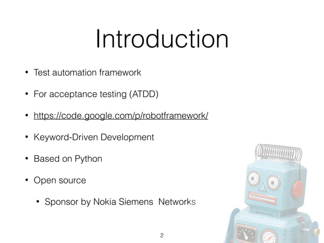 Robot Framework Examples : Learn Robot Framework – EYEWO