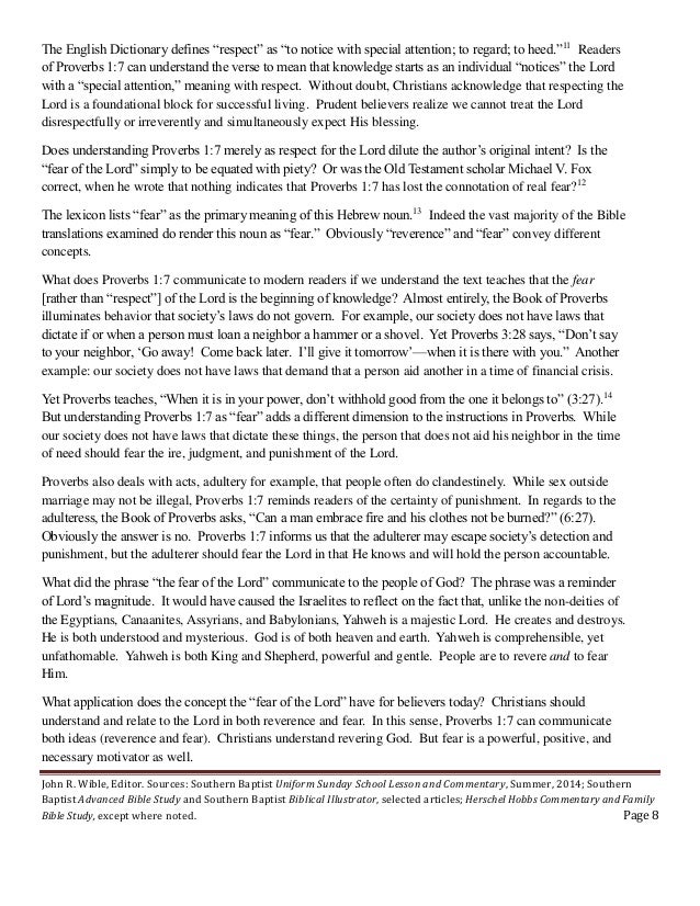 proverbs 1 verse 7 meaning