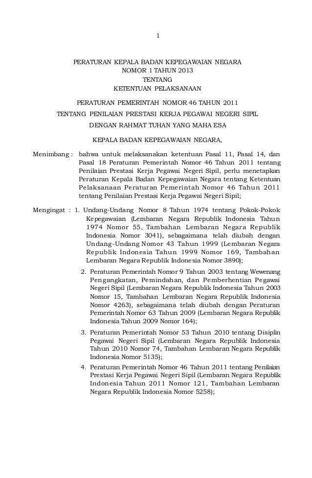 Peraturan Pemerintah Nomor 55 Tahun 2014 Badan Kepegawaian