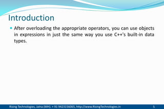 06. operator overloading | PPT