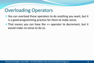 PPT - Operator Overloading PowerPoint Presentation, free download -  ID:3484426
