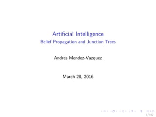Artiﬁcial Intelligence
Belief Propagation and Junction Trees
Andres Mendez-Vazquez
March 28, 2016
1 / 102
 
