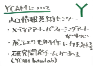 KCIC アートマネジメントラボ SESSION 6 記録(グラフィックレコーディング)