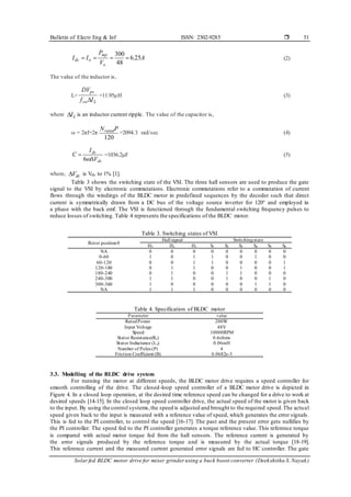 Solar fed BLDC motor drive for mixer grinder using a buck-boost ...