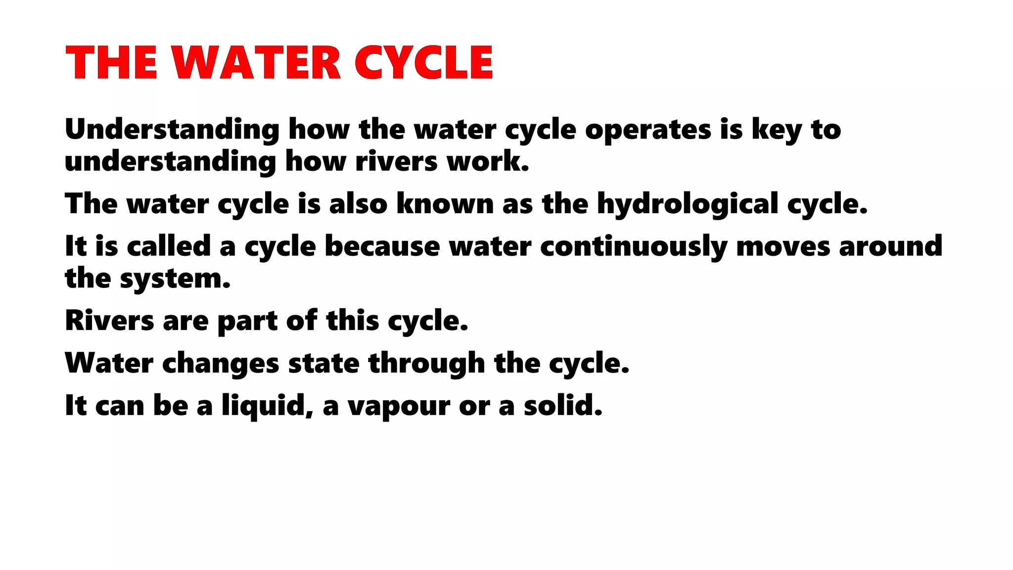GEOGRAPHY YEAR 10: RIVER FEATURES | PPTX