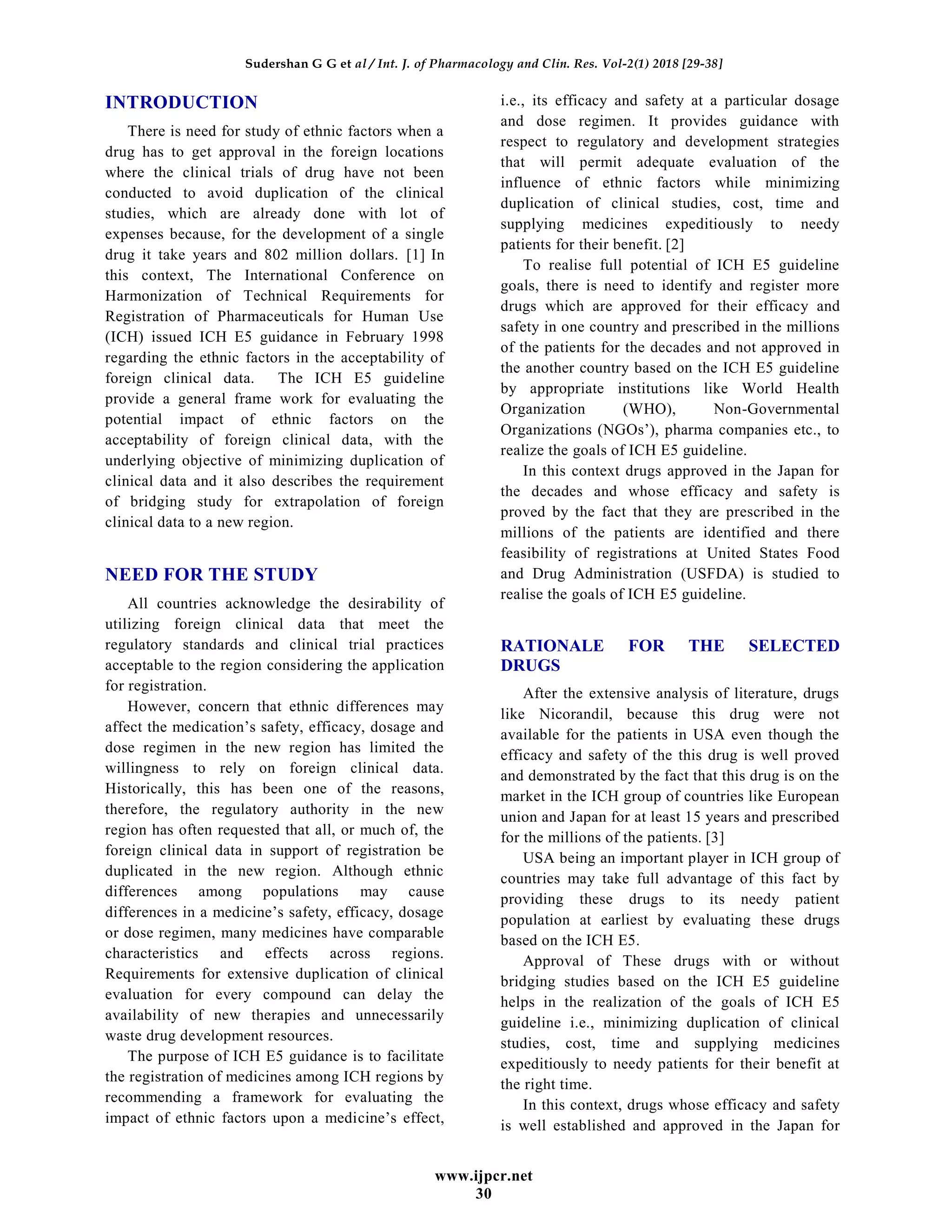 Consideration of ethnic factors during drug approval process | PDF