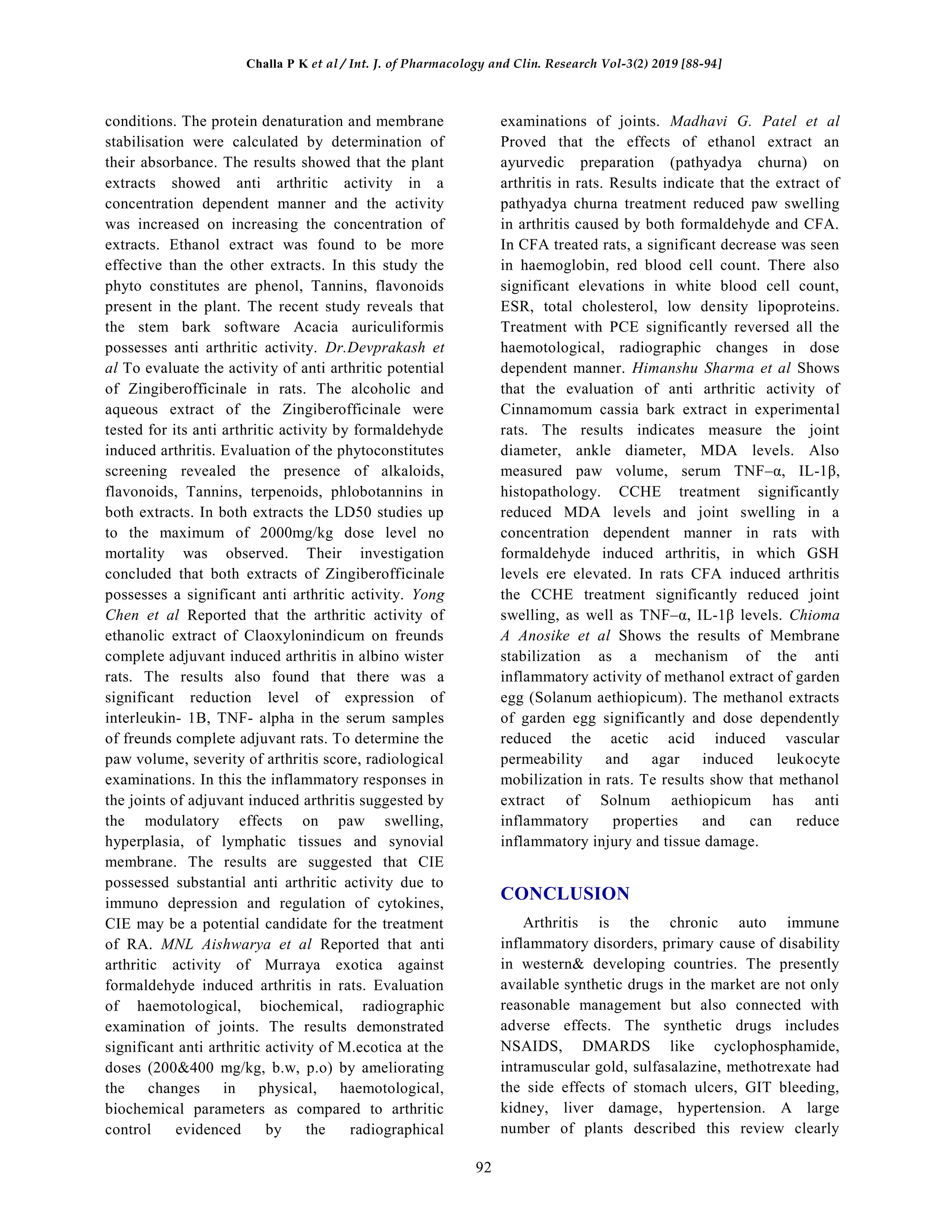 A review of rheumatoid arthritis | PDF