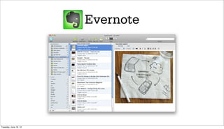 Evernote




Tuesday, June 19, 12
 