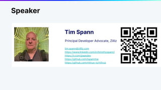 Tim Spann
Principal Developer Advocate, Zilliz
tim.spann@zilliz.com
https://www.linkedin.com/in/timothyspann/
https://x.com/paasdev
https://github.com/tspannhw
https://github.com/milvus-io/milvus
Speaker
 