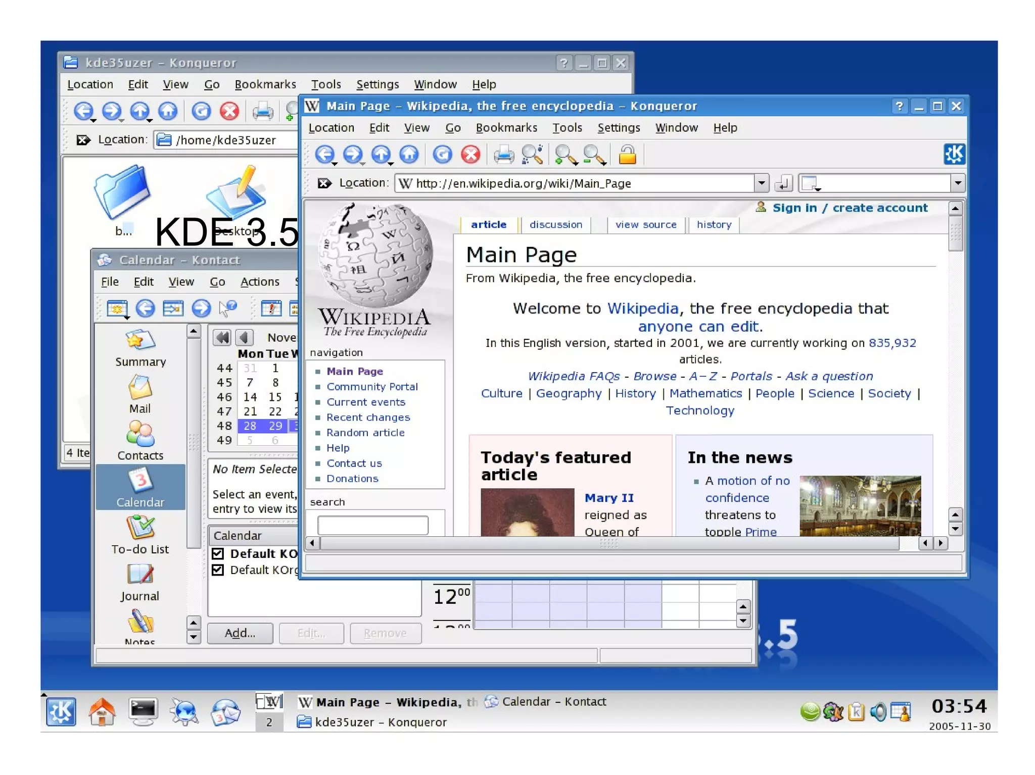  KDE 3.5
 