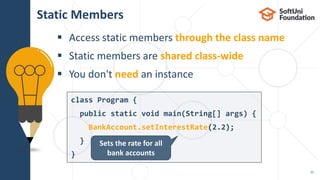 14. Java defining classes | PPTX