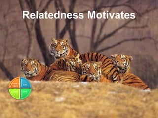 Leadership and Motivation Skills
Mohammad Tawfik
#WikiCourses
http://WikiCourses.WikiSpaces.com
Relatedness Motivates
Live...