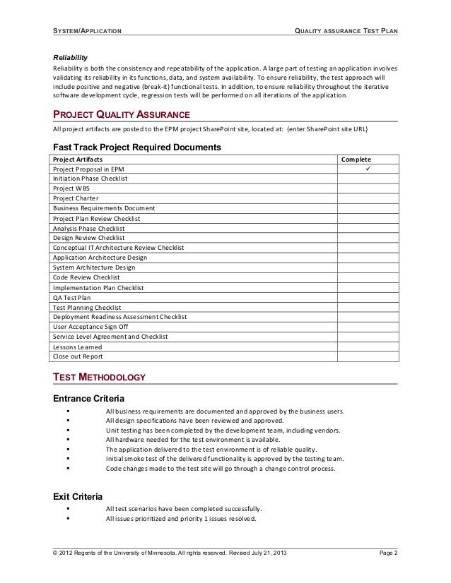 application review template