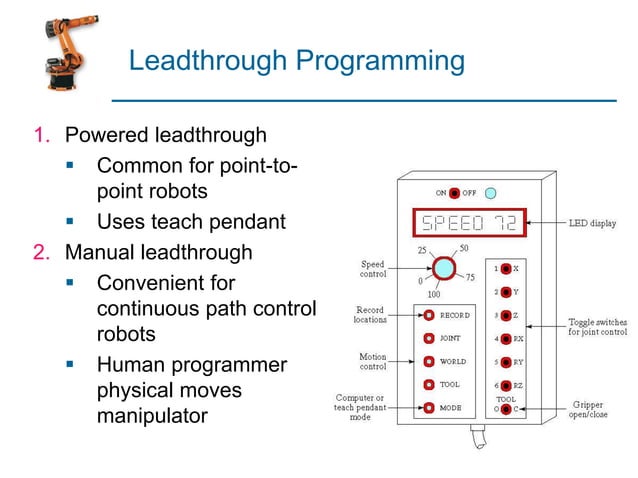 06. industrial robotics | PPT | Programming Languages | Computing