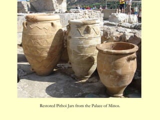 Restored Pithoi Jars from the Palace of Minos.
 