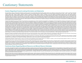 Caution Regarding Forward Looking Information and Statements
This presentation contains “forward-looking statements” within the meaning of the United States Private Securities Litigation Reform Act of 1995 and “forward-looking information” within the meaning of applicable
Canadian securities legislation (collectively, “forward-looking statements”). Forward-looking statements include statements that use forward-looking terminology such as “may”, “could”, “would”, “will”, “should”,
“intend”, “target”, “plan”, “expect”, “budget”, “estimate”, “forecast”, “schedule”, “anticipate”, “believe”, “continue”, “potential”, “view” or the negative or grammatical variation thereof or other variations thereof or
comparable terminology. Forward-looking statements include, but are not limited to, statements with respect to the Company's guidance and/or outlook on future production, costs and capital expenditures;
development plans, costs, timelines and/or approvals for, as well as benefits, production and/or performance expected by, growth projects including development of the Deepening Extension Zone, construction of the
new external shaft, and creation of a two-mine system at the Pilar Mine, construction of the Boa Esperança mine, development of the Matinha Vein at the NX Gold Mine, expansion of the Caraíba Mill, and other
infrastructure projects at the MCSA Complex; the Company’s expectations, strategies and plans for the MCSA Mining Complex, the NX Gold Property and the Boa Esperança Property, including, but not limited to, the
potential for reductions in greenhouse gas emissions, the Company’s planned exploration, development and production activities; and the significance and timing of any particular exploration program or result and the
Company’s expectations for current and future exploration plans including, but not limited to, planned areas of additional exploration, further extensions and expansion of mineralization at the MCSA Mining Complex,
the NX Gold Mine and the Boa Esperança Project.
Forward-looking statements are not a guarantee of future performance and are based upon a number of estimates and assumptions of management in light of management's experience and perception of trends, current
conditions and expected developments, as well as other factors that management believes to be relevant and reasonable in the circumstances, as of the date of this presentation including, without limitation,
assumptions about: continued effectiveness of the measures taken by the Company to mitigate the possible impact of COVID-19 on its workforce and operations; favourable equity and debt capital markets; the ability to
raise any necessary additional capital on reasonable terms to advance the production, development and exploration of the Company's properties and assets; future prices of copper and other metal prices; the timing
and results of exploration and drilling programs; the accuracy of any mineral reserve and mineral resource estimates; the geology of the MCSA Mining Complex, NX Gold Property and the Boa Esperança Property being
as described in the technical reports for these properties; production costs; the accuracy of budgeted exploration and development costs and expenditures; the price of other commodities such as fuel; future currency
exchange rates and interest rates; operating conditions being favourable such that the Company is able to operate in a safe, efficient and effective manner; work force conditions to remain healthy in the face of
prevailing epidemics, pandemics or other health risks (including COVID-19), political and regulatory stability; the receipt of governmental, regulatory and third party approvals, licenses and permits on favourable terms;
obtaining required renewals for existing approvals, licenses and permits on favourable terms; requirements under applicable laws; sustained labour stability; stability in financial and capital goods markets; availability
of equipment and critical supplies, spare parts and consumables; positive relations with local groups and the Company's ability to meet its obligations under its agreements with such groups; and satisfying the terms
and conditions of the Company's current loan arrangements. While the Company considers these assumptions to be reasonable, the assumptions are inherently subject to significant business, social, economic,
political, regulatory, competitive, global health, and other risks and uncertainties, contingencies and other factors that could cause actual actions, events, conditions, results, performance or achievements to be
materially different from those projected in the forward-looking statements. Many assumptions are based on factors and events that are not within the control of the Company and there is no assurance they will prove to
be correct.Furthermore, such forward-looking statements involve a variety of known and unknown risks, uncertainties and other factors which may cause the actual plans, intentions, activities, results, performance or
achievements of the Company to be materially different from any future plans, intentions, activities, results, performance or achievements expressed or implied by such forward-looking statements. Such risks include,
without limitation, the risk factors listed under the heading “Risk Factors” in the Annual Information Form of the Company for the year ended December 31, 2020, dated March 16, 2021 (the “AIF”).
Although the Company has attempted to identify important factors that could cause actual actions, events, conditions, results, performance or achievements to differ materially from those described in forward-looking
statements, there may be other factors that cause actions, events, conditions, results, performance or achievements to differ from those anticipated, estimated or intended.
The Company cautions that the foregoing lists of important assumptions and factors are not exhaustive. Other events or circumstances could cause actual results to differ materially from those estimated or projected
and expressed in, or implied by, the forward-looking statement contained herein. There can be no assurance that forward-looking statement will prove to be accurate, as actual results and future events could differ
materially from those anticipated in such statement. Accordingly, readers should not place undue reliance on forward-looking statement.
Forward-looking statements contained herein are made as of the date of this presentation and the Company disclaims any obligation to update or revise any forward-looking statement, whether as a result of new
information, future events or results or otherwise, except as and to the extent required by applicable securities laws.
This presentation may also contain future-oriented financial information (“FOFI”) and information which could be considered to be in the nature of a “financial outlook”. Such FOFI or financial outlook was approved by
management of the Company as of the date of presentation for the purpose of providing management’s reasonable estimate of what return investors might expect to earn based on the assumptions set forth in such
estimates and the information may not be appropriate for other purposes. Management cautions that such FOFI or financial outlook reflects the Company’s current beliefs and are based on information currently
available to the Company and on assumptions the Company believes are reasonable. Actual results and developments may differ materially from results and developments discussed in the FOFI or financial outlook as
they are subject to a number of significant risks and uncertainties. Certain of these risks and uncertainties are beyond the Company’s control. Consequently, all of the FOFI or financial outlook are qualified by these
cautionary statements, and there can be no assurances.
Cautionary Notes Regarding Mineral Resource and Mineral Reserve Estimates
In accordance with applicable Canadian securities regulatory requirements, all mineral reserve and mineral resource estimates of the Company disclosed in this presentation have been prepared in accordance with NI
43-101 and are classified in accordance with the Canadian Institute of Mining, Metallurgy and Petroleum ("CIM") Definition Standards for Mineral Resources and Mineral Reserves, adopted by the CIM Council on May 10,
2014 (the "CIM Standards"). NI 43-101 is a rule developed by the Canadian Securities Administrators that establishes standards for all public disclosure an issuer makes of scientific and technical information concerning
mineral projects. NI 43-101 differs significantly from the disclosure requirements of the Securities and Exchange Commission (the "SEC") generally applicable to U.S. companies. For example, the terms "mineral
reserve", "proven mineral reserve", "probable mineral reserve", "mineral resource", "measured mineral resource", "indicated mineral resource" and "inferred mineral resource" are defined in NI 43-101. These definitions
differ from the definitions in the disclosure requirements promulgated by the SEC. Accordingly, information contained in this presentation may not be comparable to similar information made public by U.S. companies
reporting pursuant to SEC disclosure requirements.
Mineral resources which are not mineral reserves do not have demonstrated economic viability. Pursuant to the CIM Standards, mineral resources have a higher degree of uncertainty than mineral reserves as to their
existence as well as their economic and legal feasibility. Inferred mineral resources, when compared with measured or indicated mineral resources, have the least certainty as to their existence, and it cannot be
assumed that all or any part of an inferred mineral resource will be upgraded to an indicated or measured mineral resource as a result of continued exploration. Pursuant to NI 43-101, inferred mineral resources may not
form the basis of any economic analysis. Accordingly, readers are cautioned not to assume that all or any part of a mineral resource exists, will ever be converted into a mineral reserve, or is or will ever be economically
or legally mineable or recovered.
Cautionary Statements | Bus ines s Overv ie w
ERO COPPER | 2
 