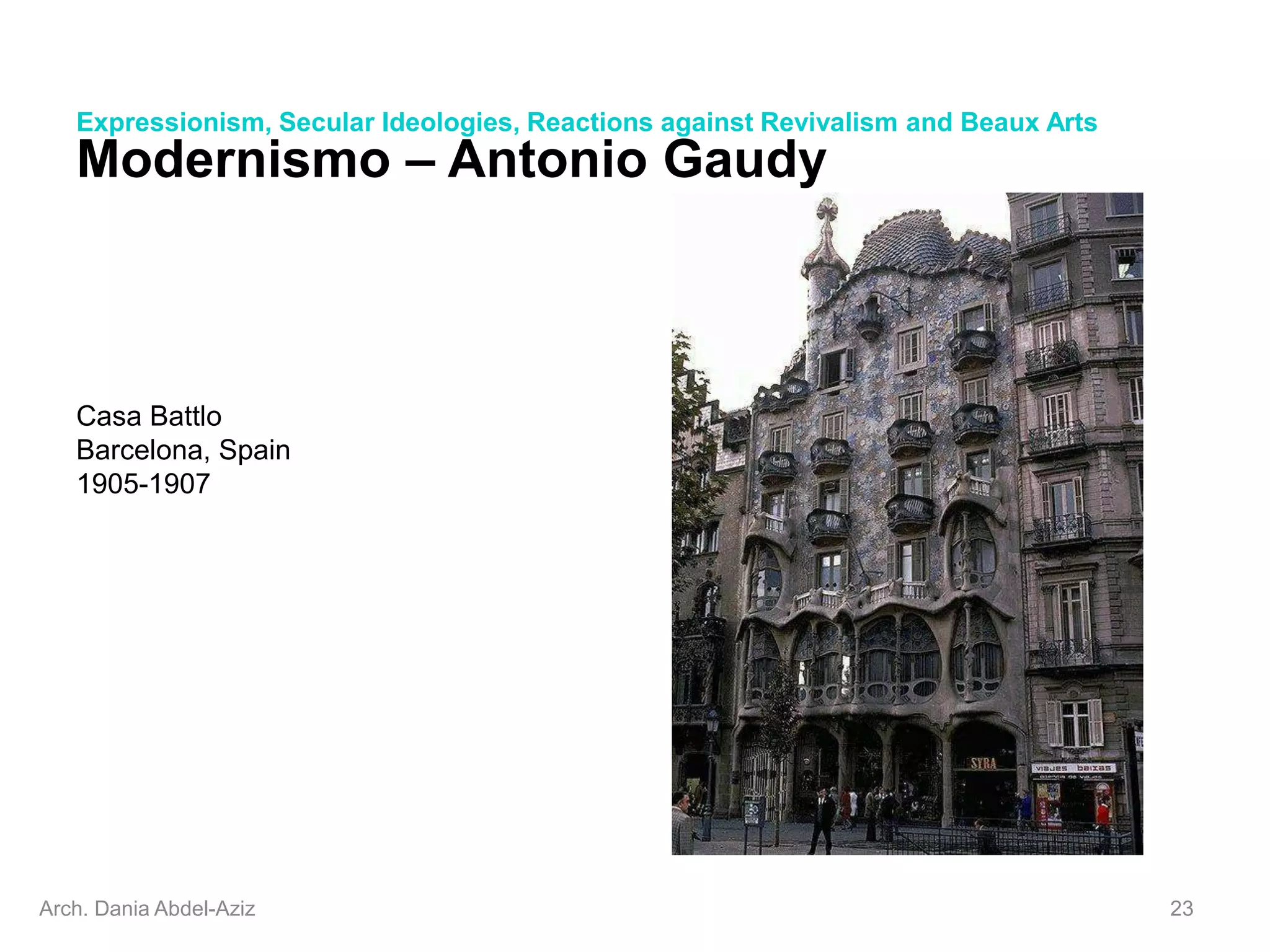 history of contemporary architecture - 06. Art Nouveau - Part 2.ppt