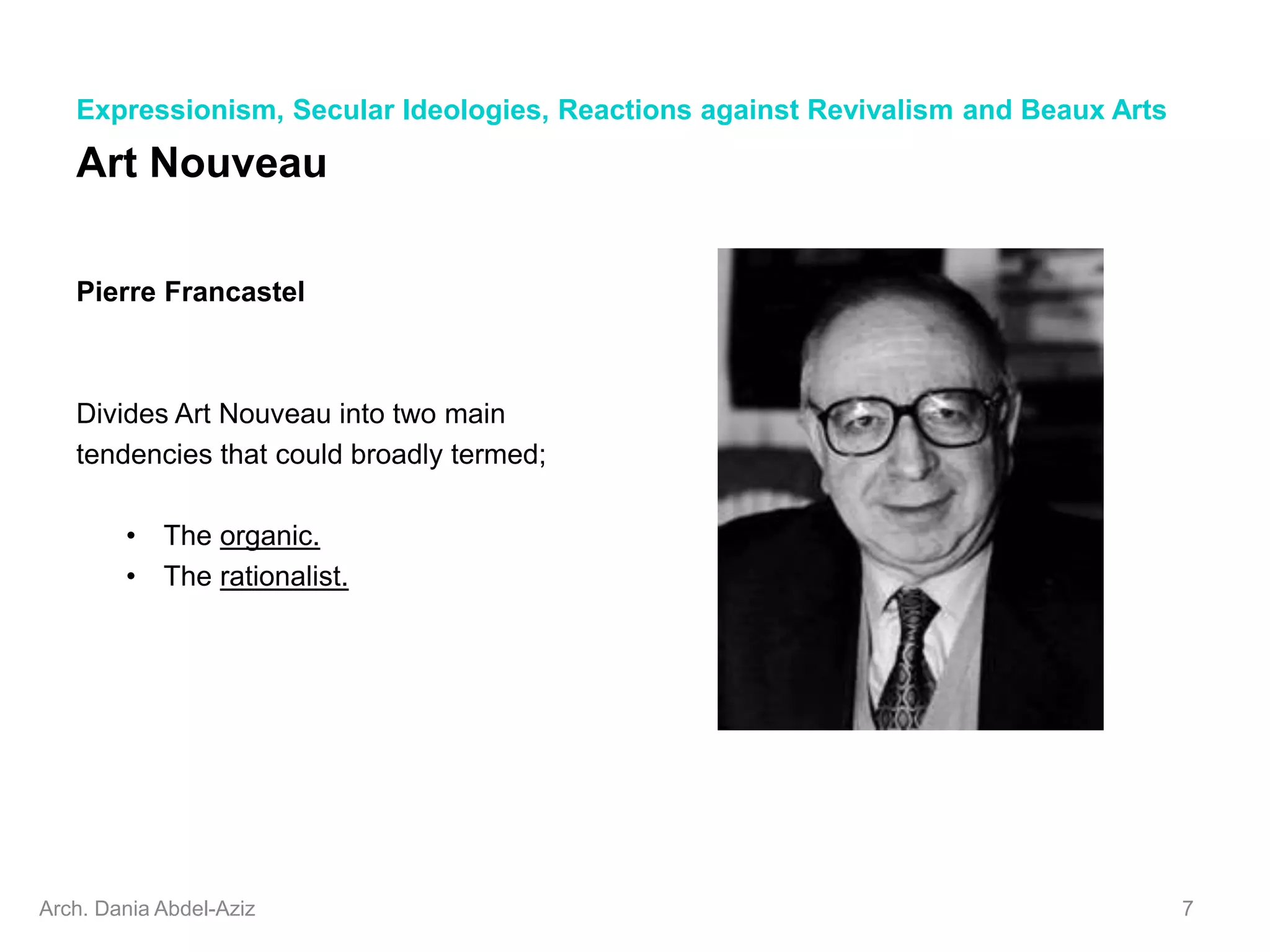 history of contemporary architecture - 06. Art Nouveau - Part 1.ppt