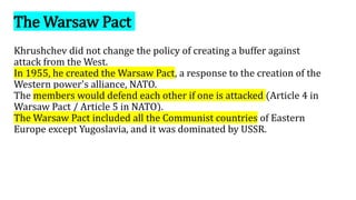 06. SOVIET CONTROL OF EASTERN EUROPE: De-Stalinisation and the Warsaw ...