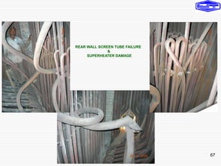 67
REAR WALL SCREEN TUBE FAILURE
&
SUPERHEATER DAMAGE
 