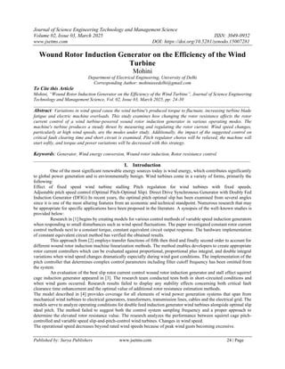 06. Wound Rotor Induction Generator on the Efficiency of the Wind ...