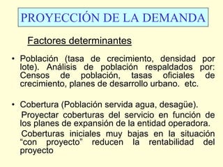 ESTUDIO DE DEMANDA PARA DISEÑOS DE AGUA POTABLE | PDF